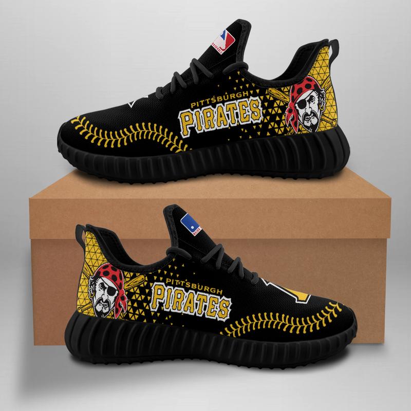 Women's Pittsburgh Pirates Mesh Knit Sneakers/Shoes 001
